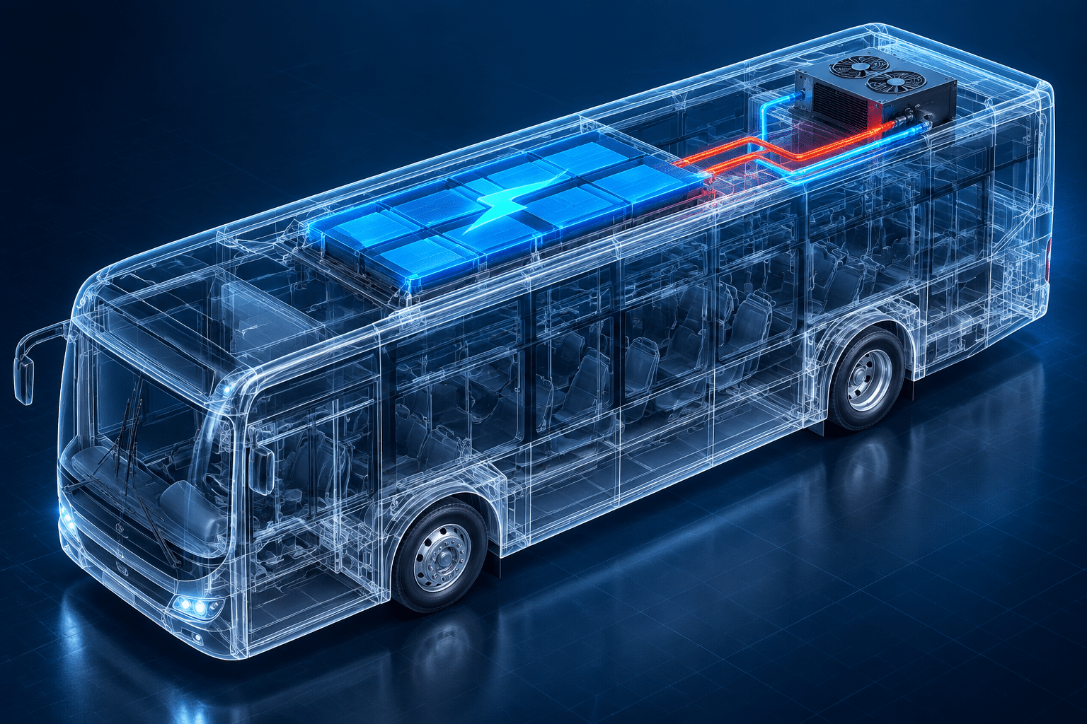 Electric bus charging station